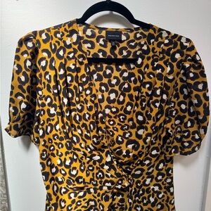 Who What Wear Animal Print top
